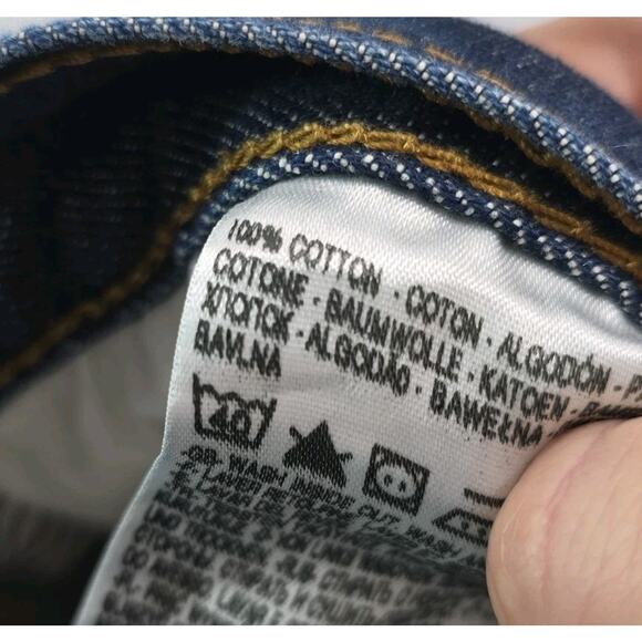 Levis Shorts Mens 34 511 10 Inch Bermuda Button Fly Dark Wash Cuffed - Picture 5 of 11